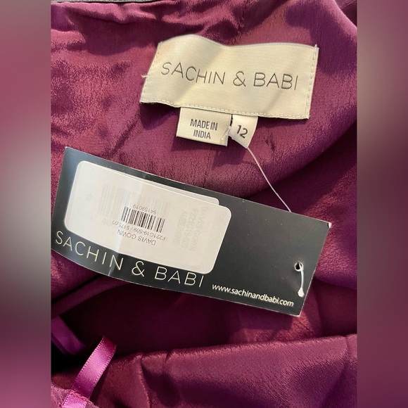 Sachin & Babi | Davis Cold Shoulder Gown | Plum Purple | Women’s 12 - Picture 6 of 7